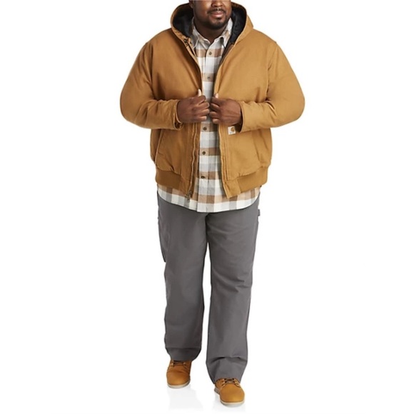 CARHARTT • Men’s Loose Fit Washed Duck Insulated Jacket Storm Cuffs Coat - Picture 6 of 7